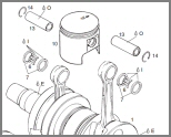 ROTAX 447 SERIES - EXPLODED DIAGRAMS FROM PARTS LIST
